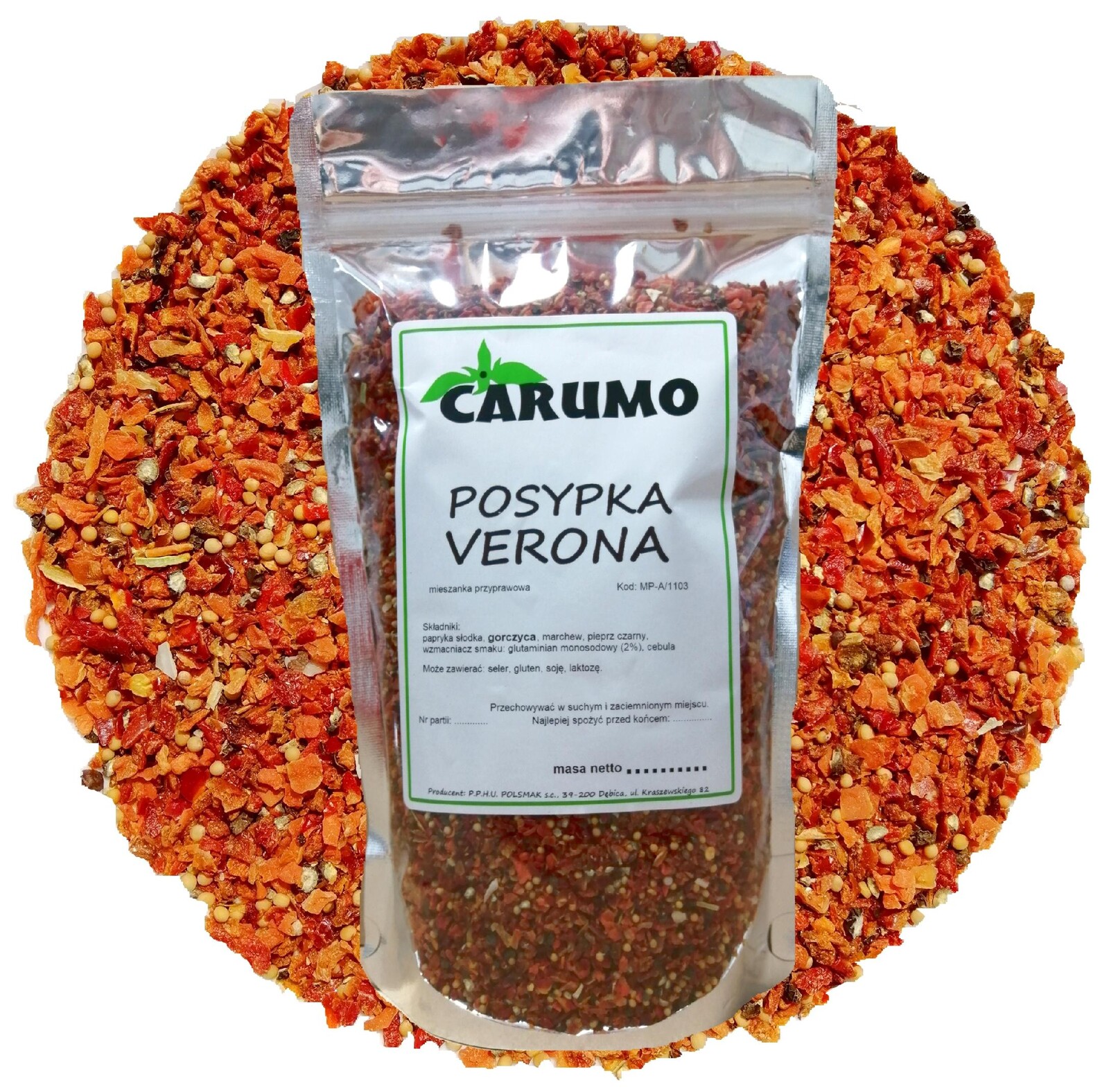 Carumo Koření Verona 1 kg, ideální čokoládový posyp na maso pro každou příležitost