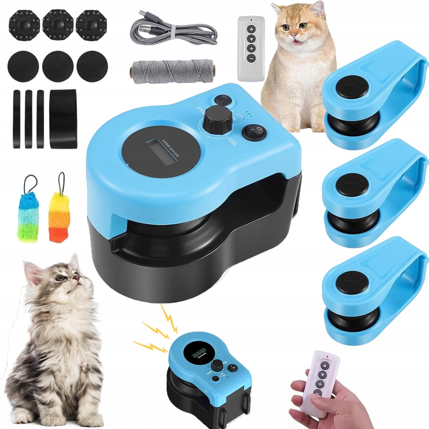 Interaktivní Hračka Pro Kočky S Dálkovým Ovládáním A Regulovatelnou Rychlostí Přístroje