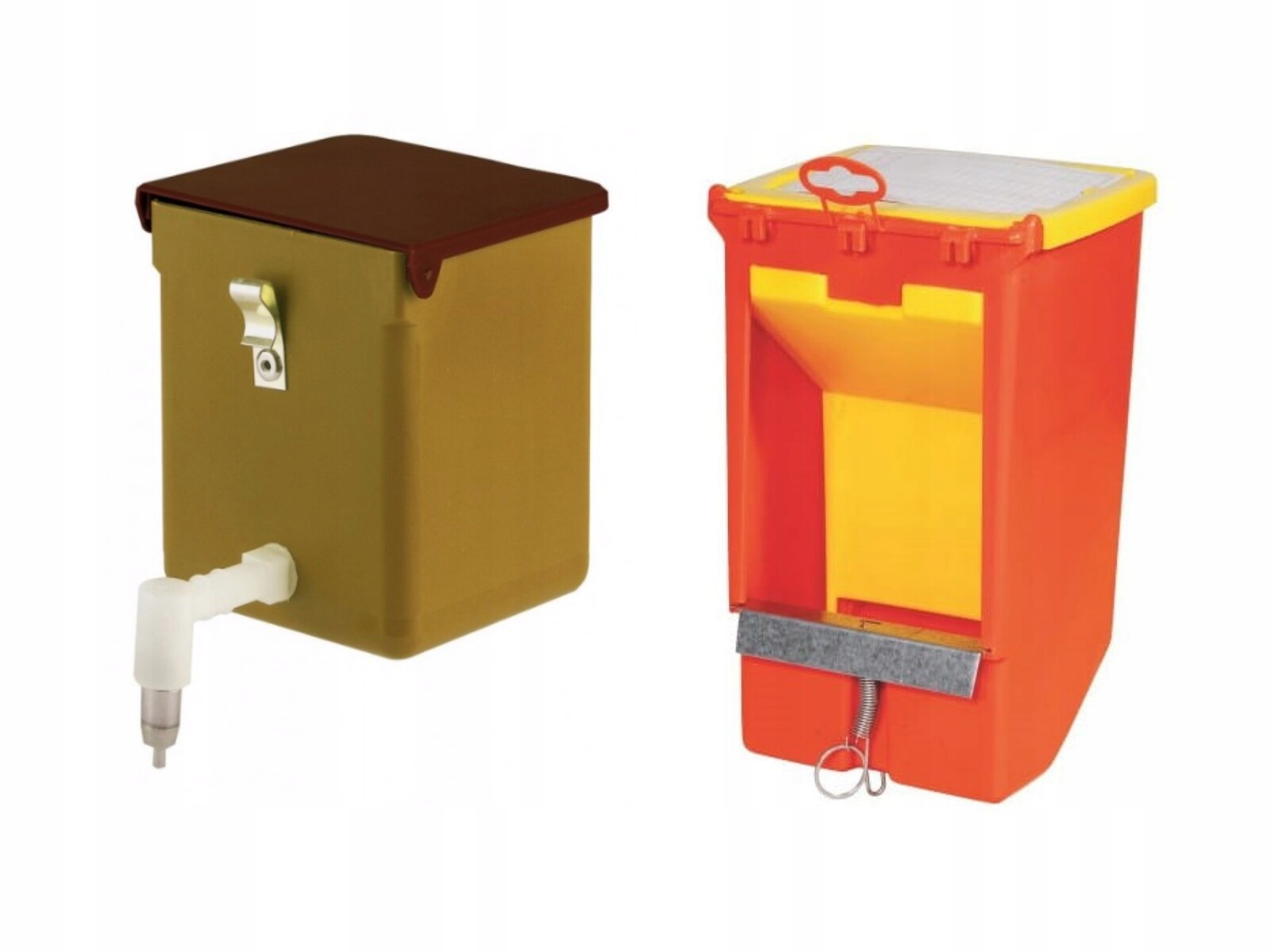 Sada napáječky a krmítka pro králíka