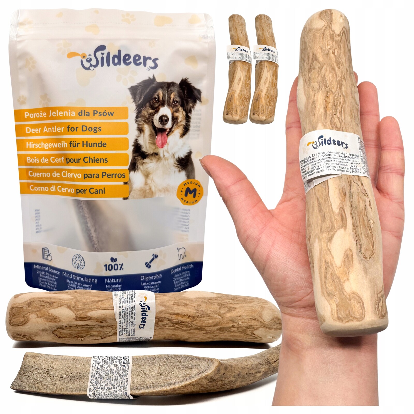 Paroh M, Soft 2x Klacek z kávového dřeva L 16-20 cm, 101-150 g