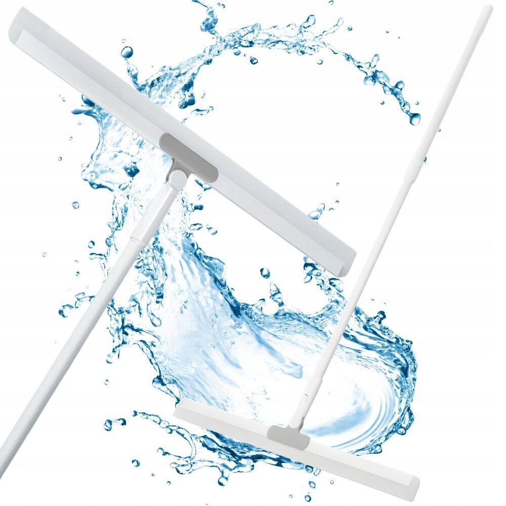 Stěrka na vodu z oken a zrcadel s dlouhou teleskopickou tyčí