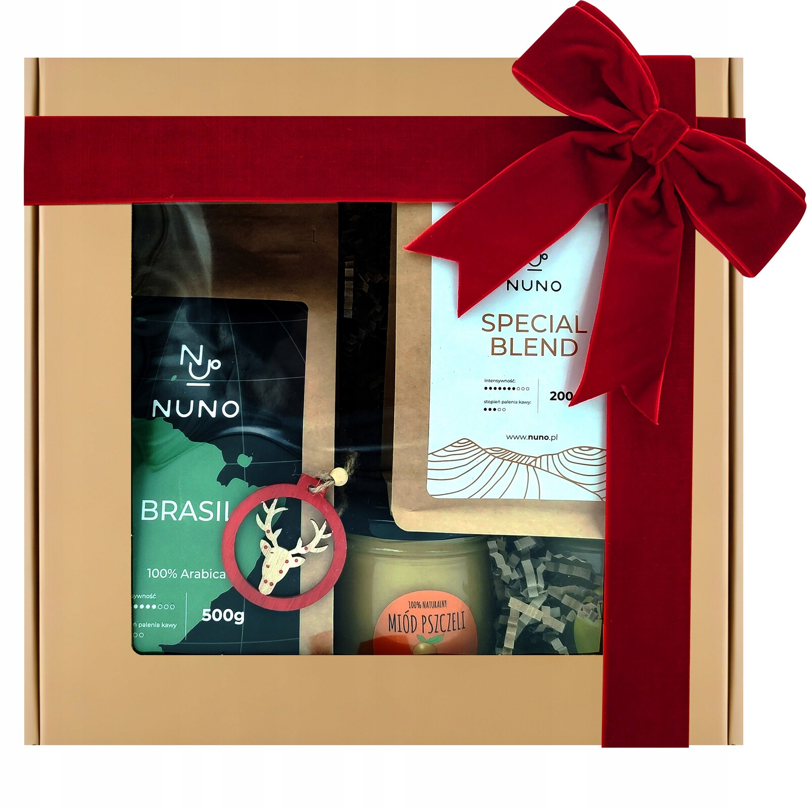 Dárek Box Mikuláš Vánoce Káva Nuno 2 x Med