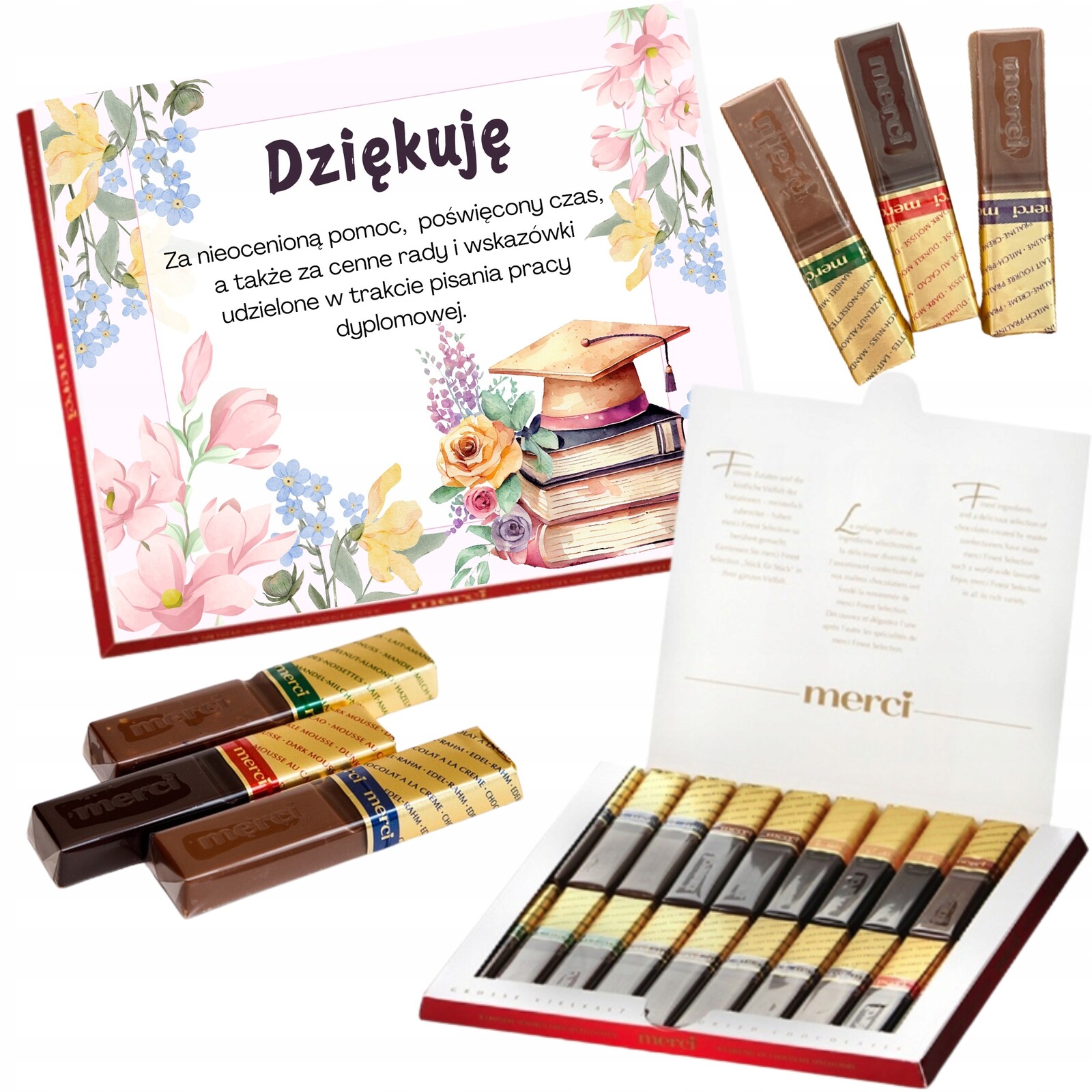 Personalizované čokoládky Merci Dárek k prvnímu svatému přijímání pro dítě