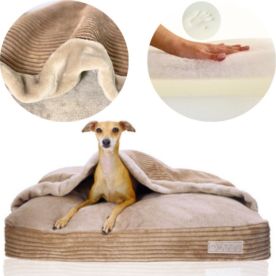 Ortopedická norka pro psa pelíšek s krytem potah chrta 90x70