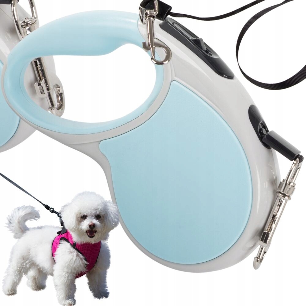 Vodítko 5 m silné pro psa do 15 kg s aretací, odolné a dlouhé