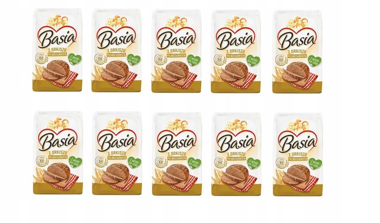 Špaldová Mouka Basia Celozrnná Typ 1850 10X 900G