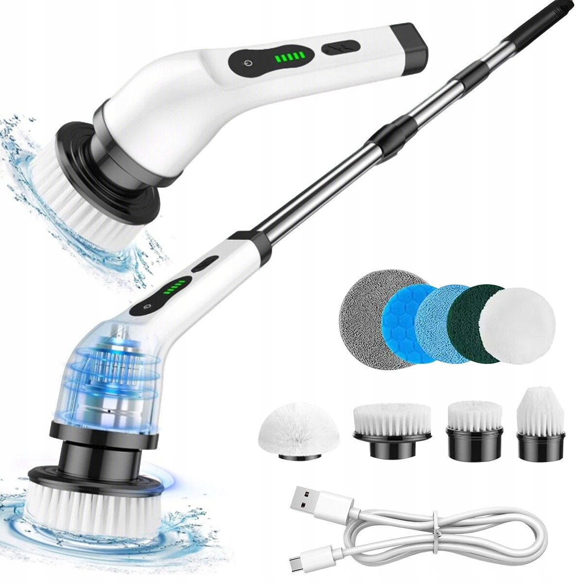 Elektrický Rotační Čisticí Kartáč, Sada 9 V 1, Otáčení O 360°