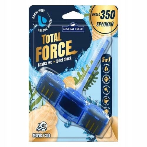10X General Fresh Total Force Barvící přívěsek na Wc, mořský, 45 g