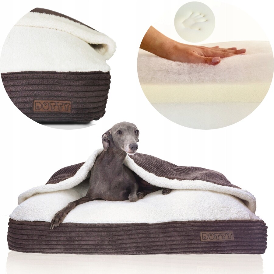 Pelíšek pro psa pelíšek s vrstvou deky 55x40