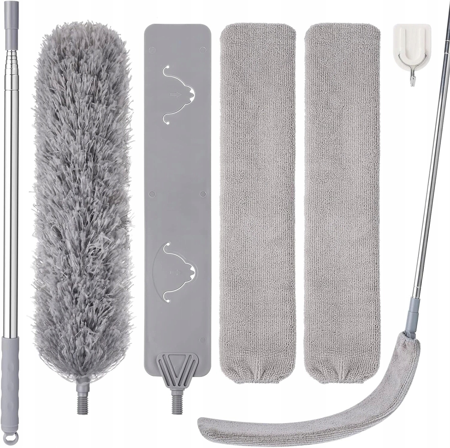 Teleskopická Dlouhá Metla Na Kuruz Smetáček Kartáč Mikrovlákno Do 250 cm
