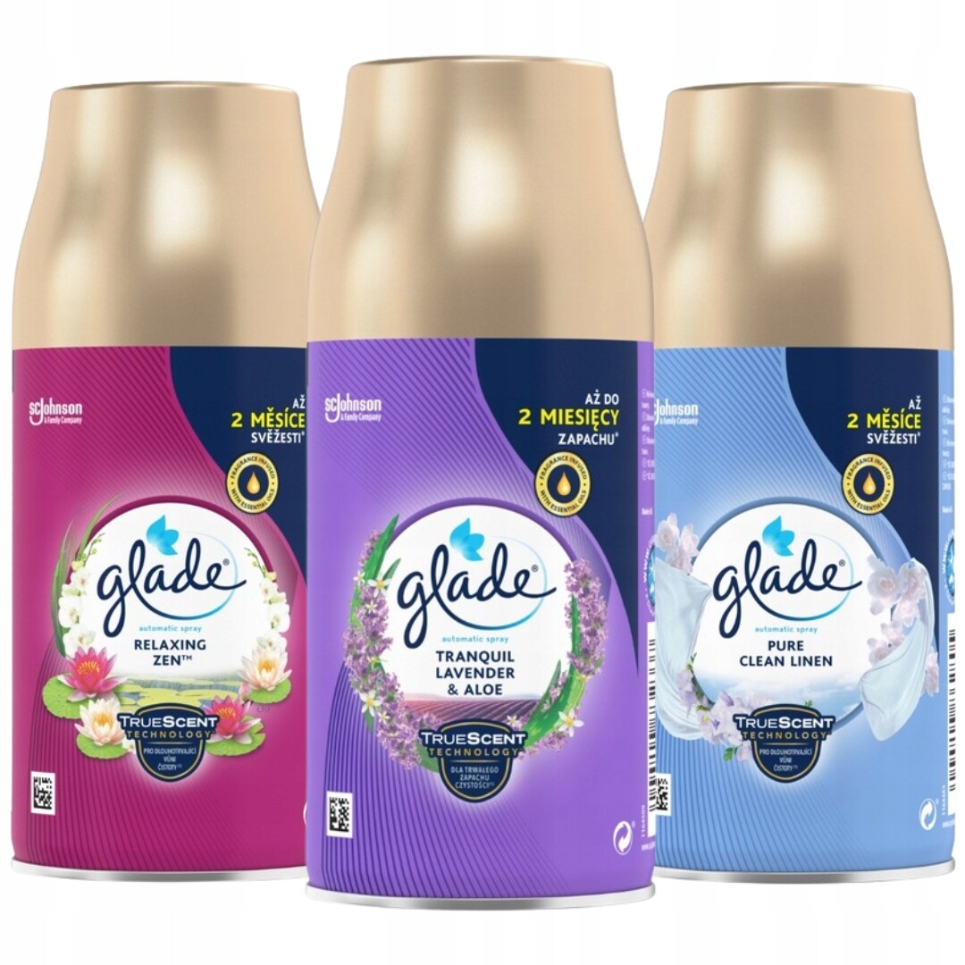 Náhradní náplně do osvěžovače vzduchu Glade , směs ve spreji , 269 ml, 3 ks