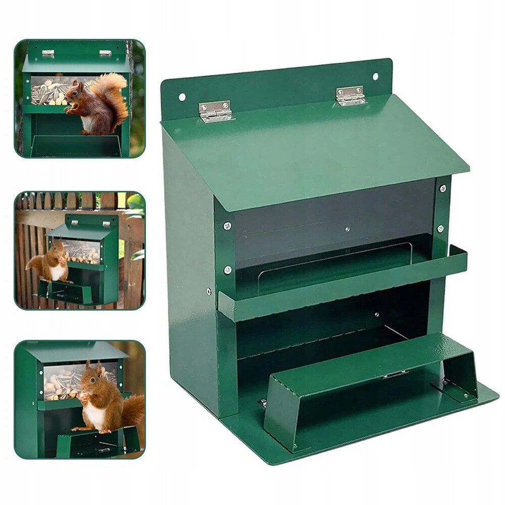 Krmítko Pro Veverky Velké 22.5X18.5X23 CM, Zelené