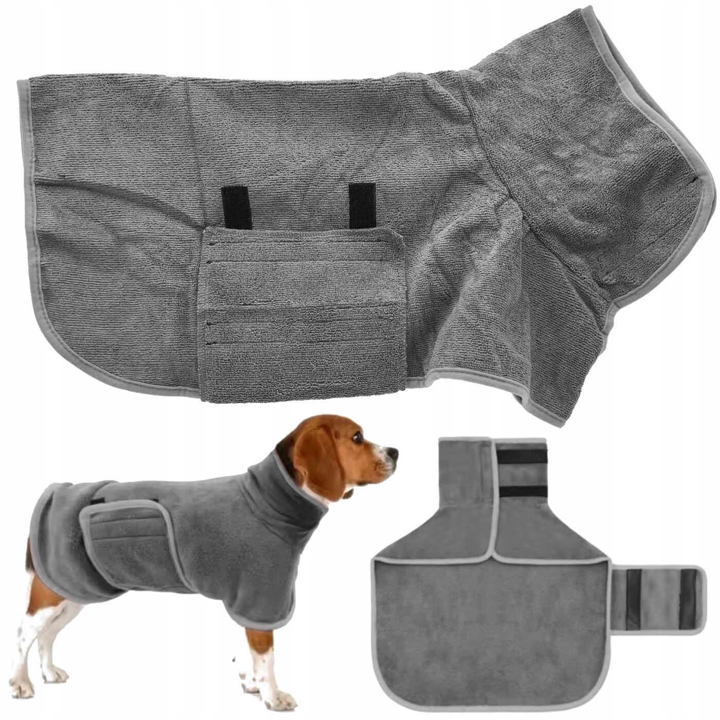 Ručník Župan Pro Psa Kočku Velmi Savý, Koupací, Pohodlný, Střední Velikost M