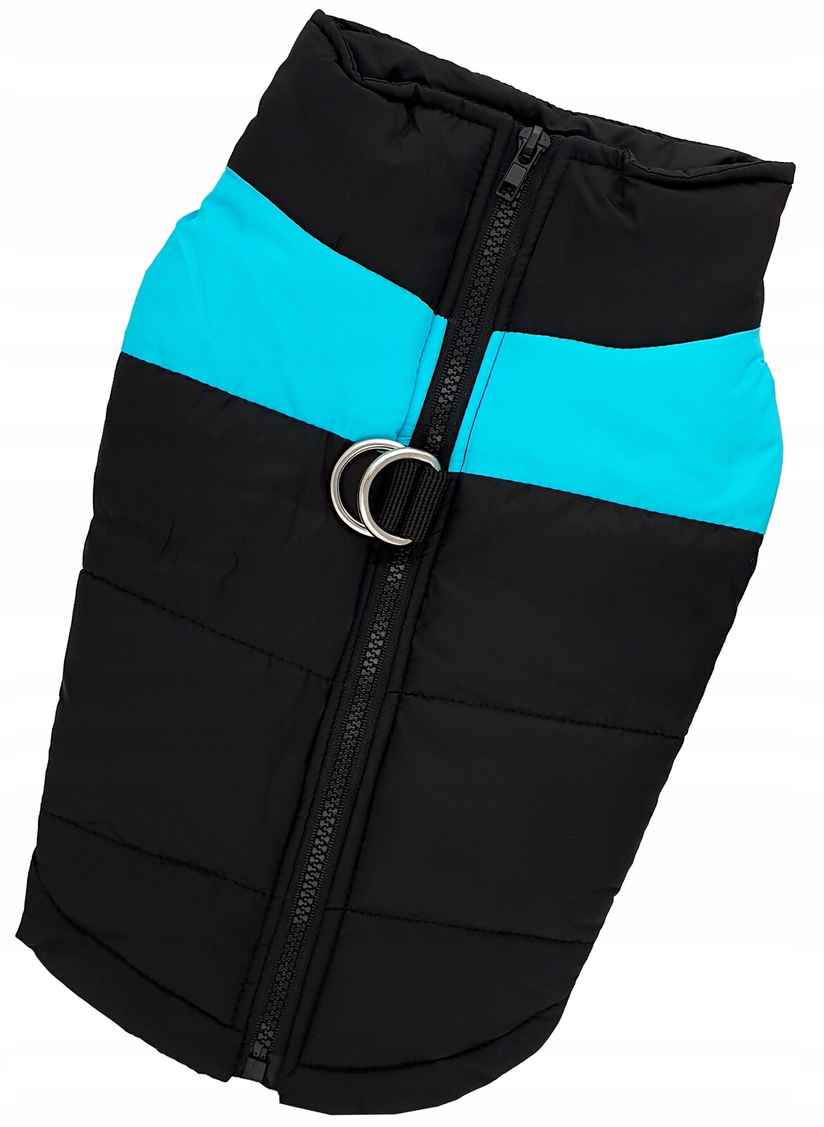 Vesta Oblečení Pro Psa Kočku Zip Teplé Zateplené Na Zimu Modrá XL