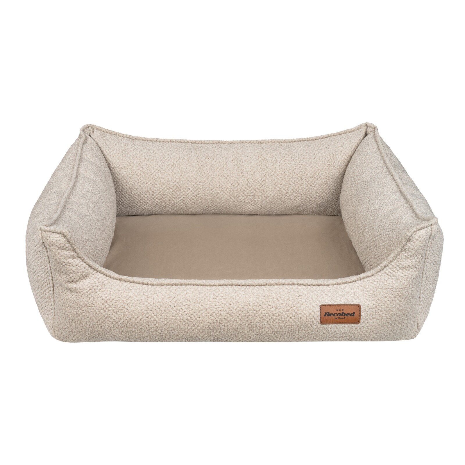 Recobed pelíšek pro psa béžová 80 cm x 65 cm M Pohovka Bukla