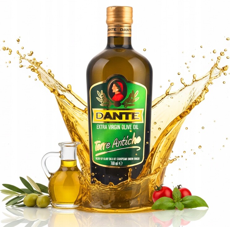 Extra panenský olivový olej Dante Jemná chuť Klasika italské kuchyně