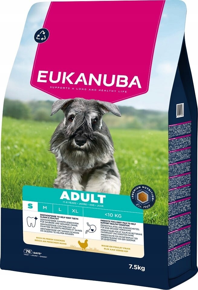 Eukanuba Premium Nutrition Adult Small Breed s kuřecím - 7,5 kg