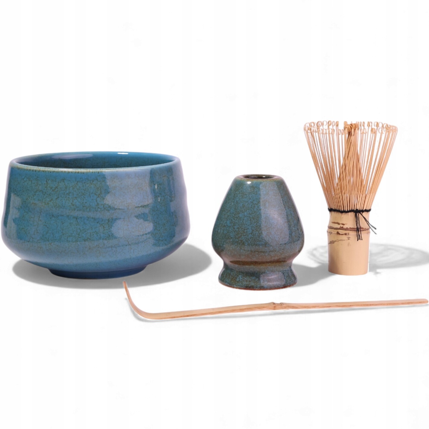 Zen Tradiční sada pro matchu z keramiky, modrá