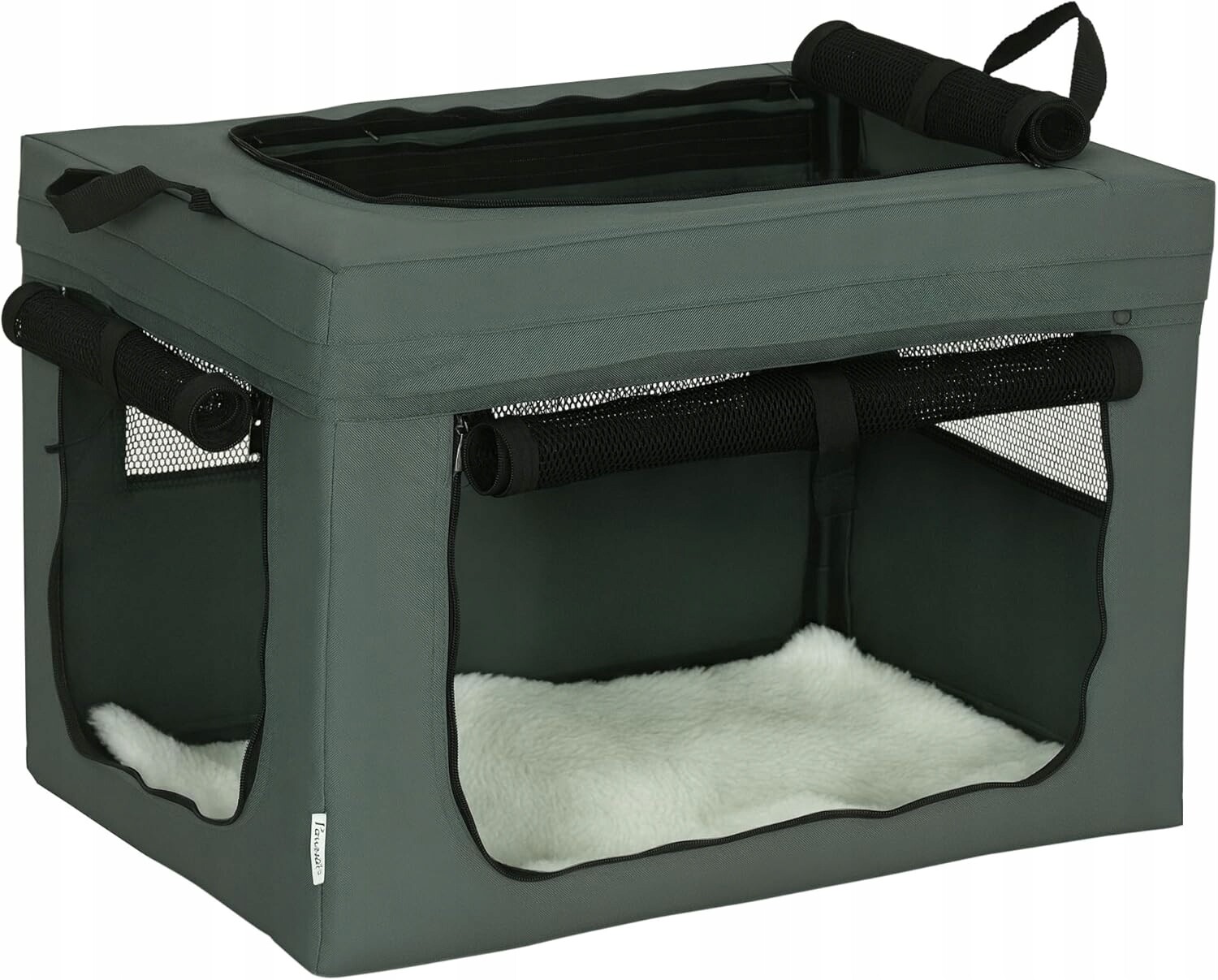 Měkký Přepravka PawHut 80 cm pro zvířata s polštářkem pro středně velké psy