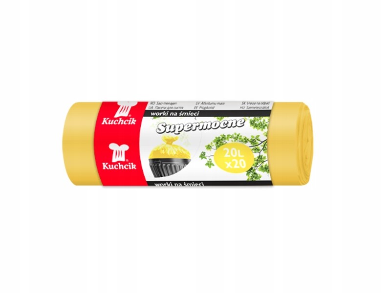 25X Sáčky na odpadky 20 L Žluté Sáčky na odpadky 20 Kusů