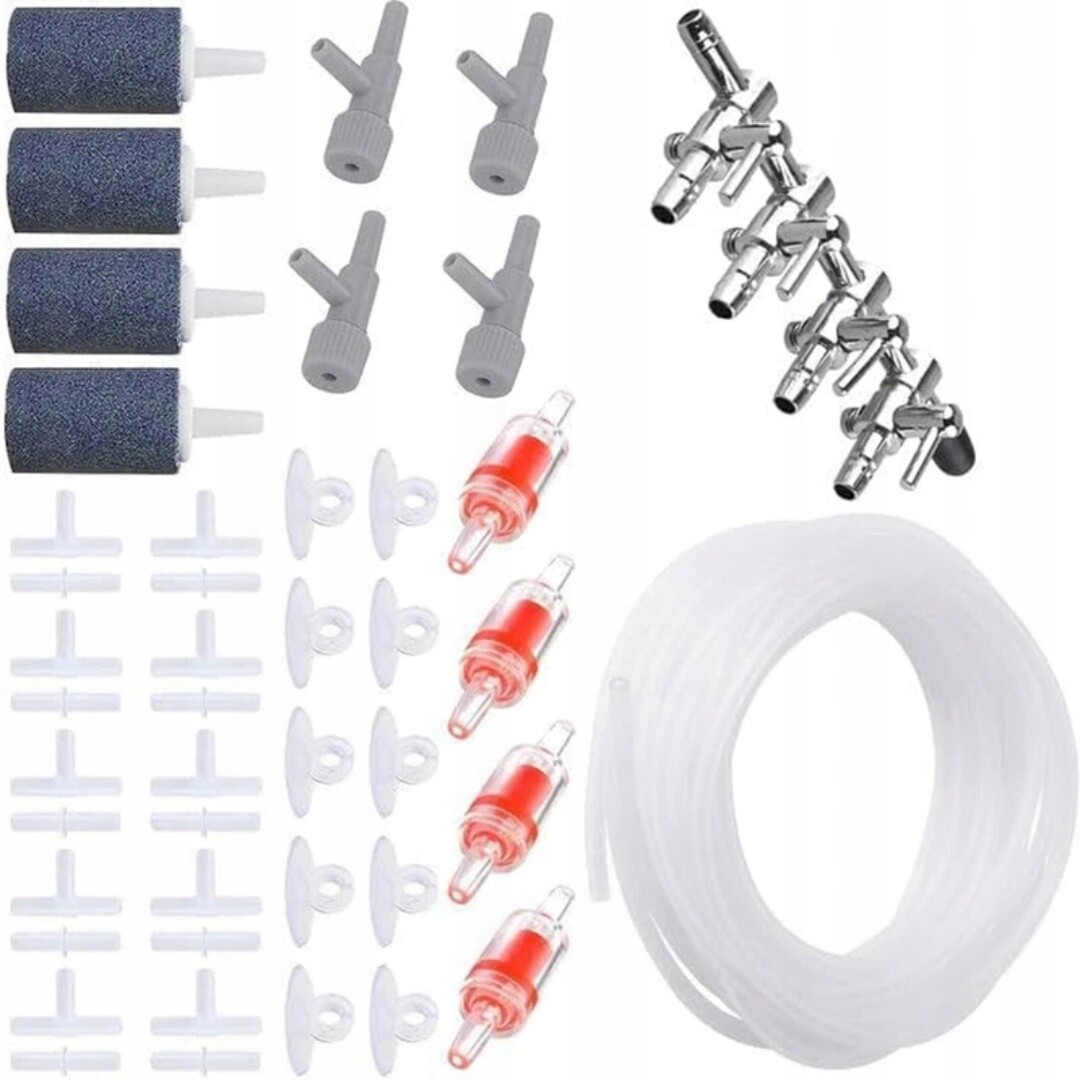 Sada Příslušenství Pro Vzduchovou Pumpu 4-CESTNÝ Ventil 8 M Silikonové Hadice