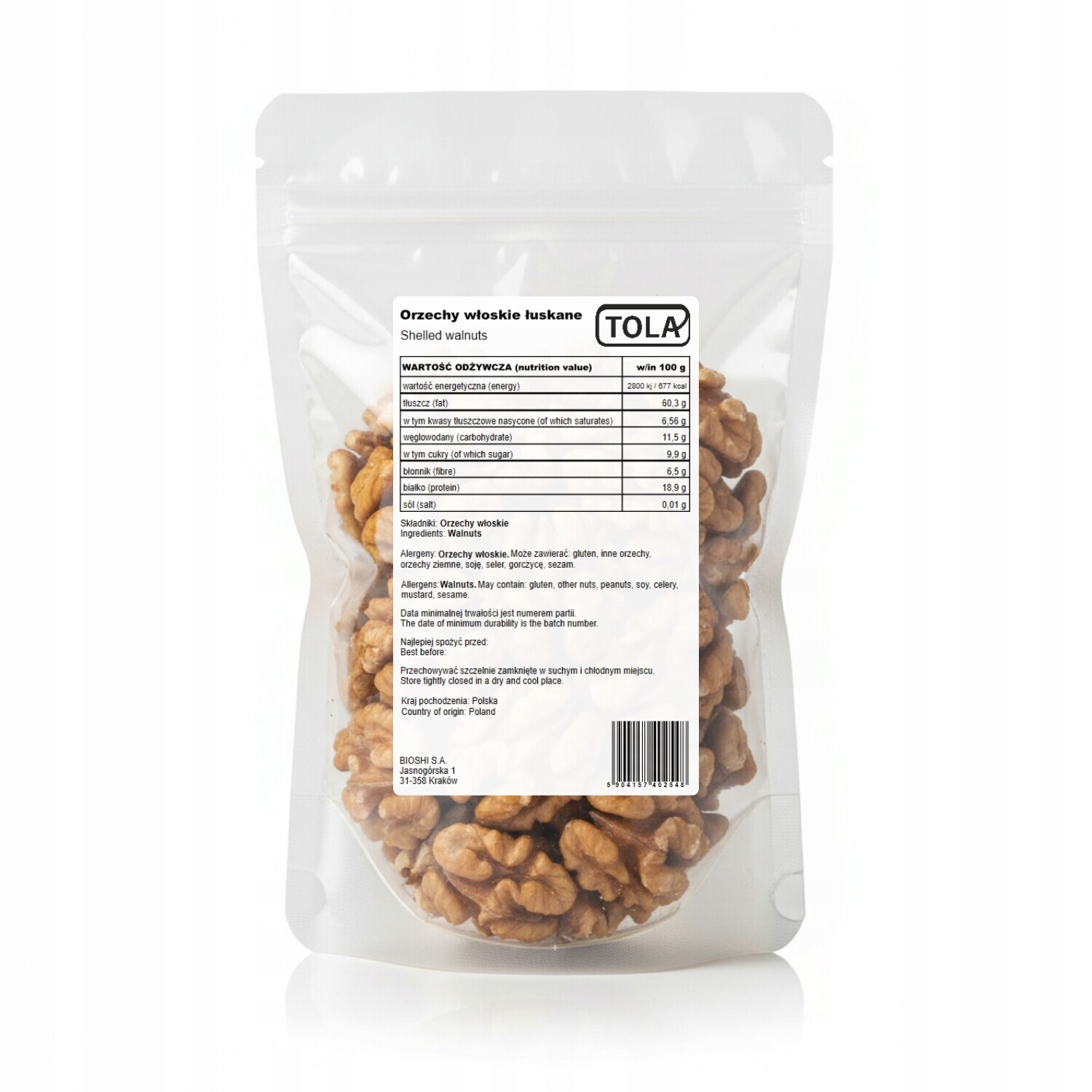 Vlašské ořechy loupané 5 kg – přírodní, bez přísad Tola