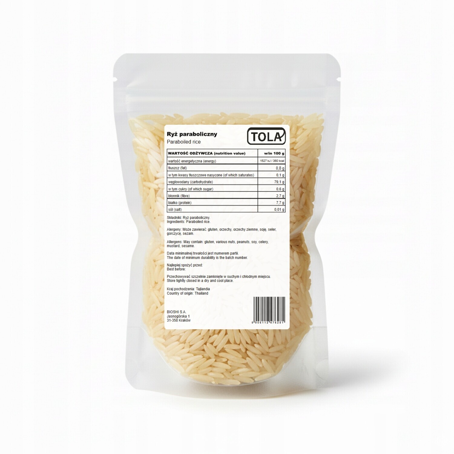 Parabolická rýže 10 kg – přírodní, vysoká kvalita Tola