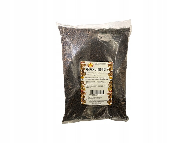 Přírodní Černý Pepř 1KG Cezar silný prémiové kvality