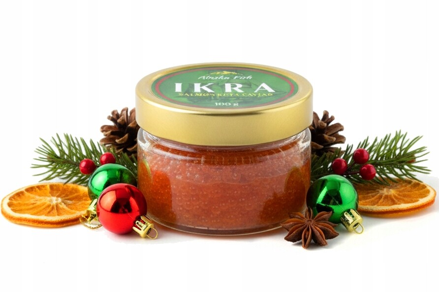 Kaviár z lososa keta 100 g vynikající chuť, velká přírodní zrna