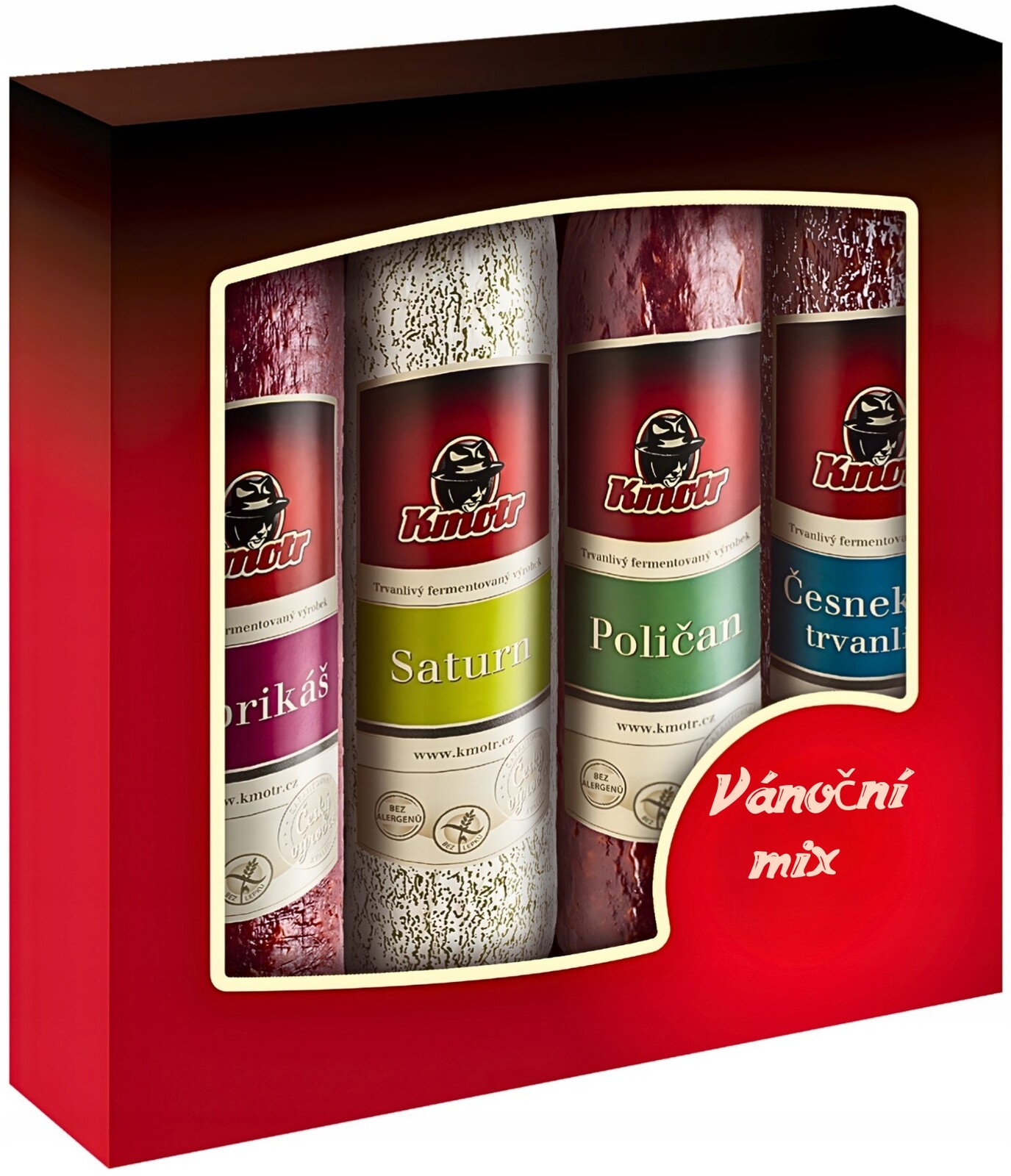 Kmotr Salám Vánoční Mix 960g