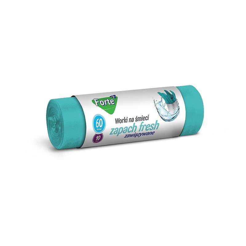 13X Vonné sáčky na odpadky s ušima Forte+ 60L 10 Ks. Fresh