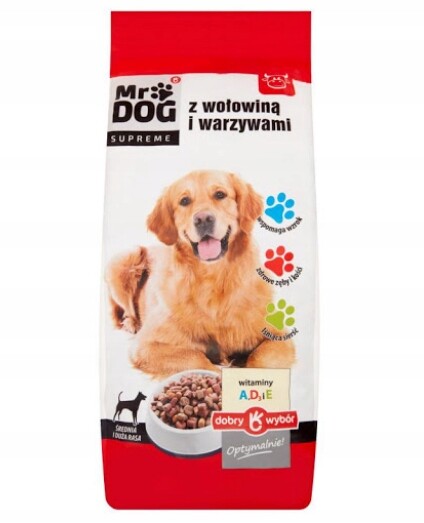 Krmivo Pes Mr Dog Hovězí Zelenina Suchá 9 kg Mw Dobrá Volba