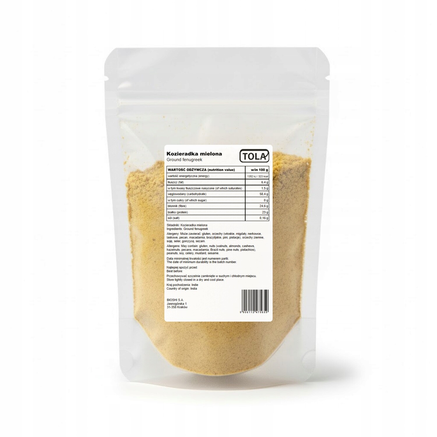 Pískavice mletý koření 25 kg – vysoká kvalita Tola