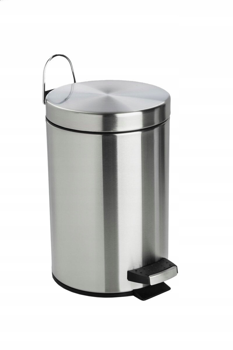 Odpadkový koš ocel chromovaný Metlex 12 l stříbrný matný