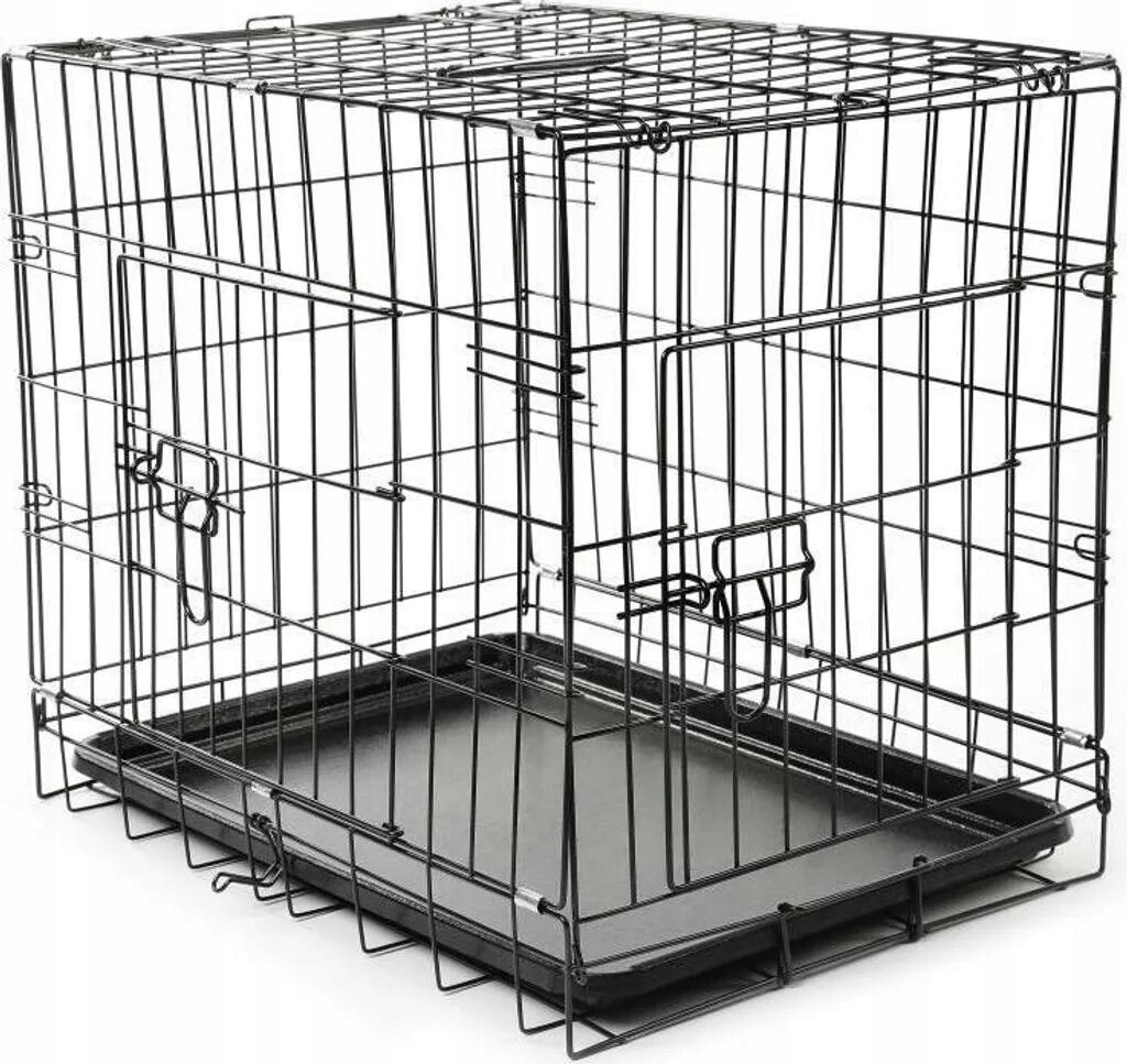 Tresko Klec Pro Psa Přepravka Kovová Drátěná 62x45x52cm