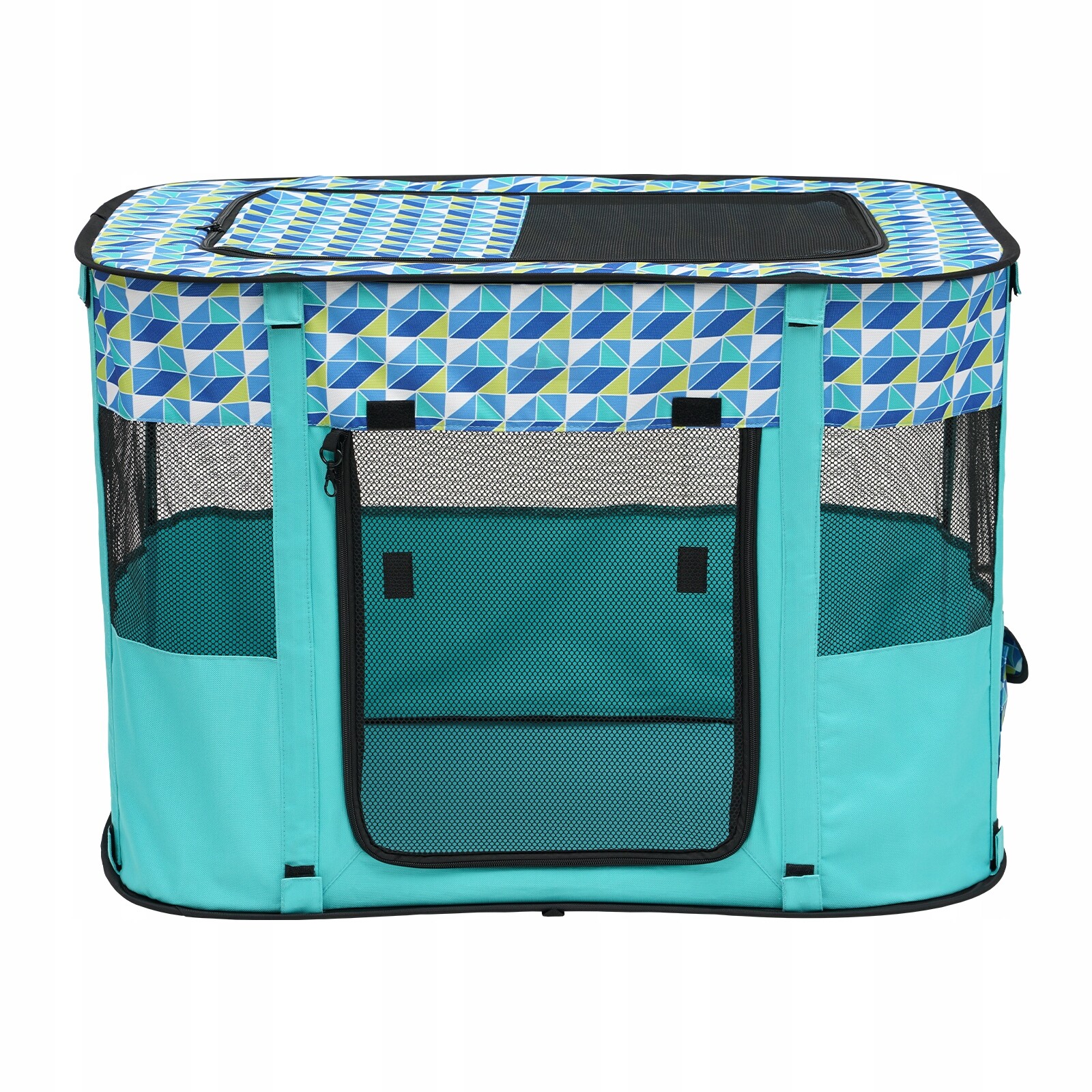 SucceBuy Kotec pro štěňata 812x609x558MM Obdélník s skládací mísou