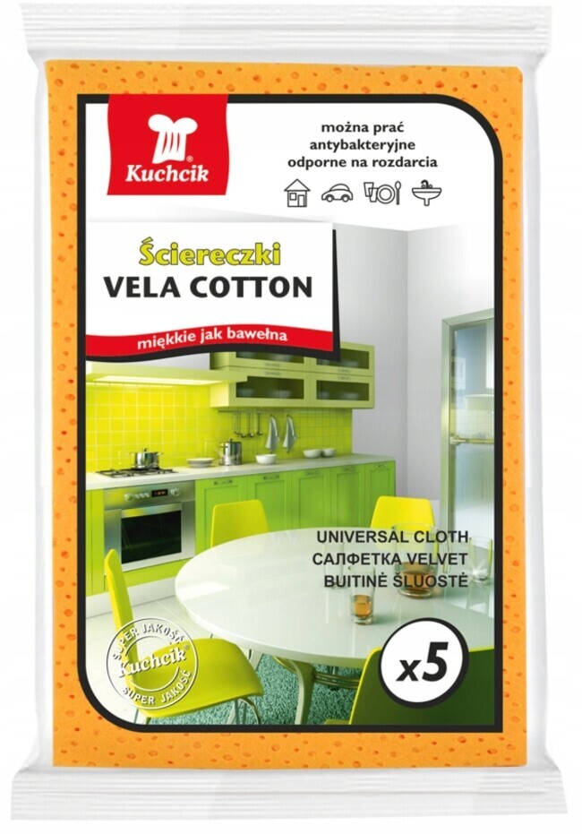 10 x Kuchcik Vela Cotton Měkké utěrky jako Bavlna 5 Kusů