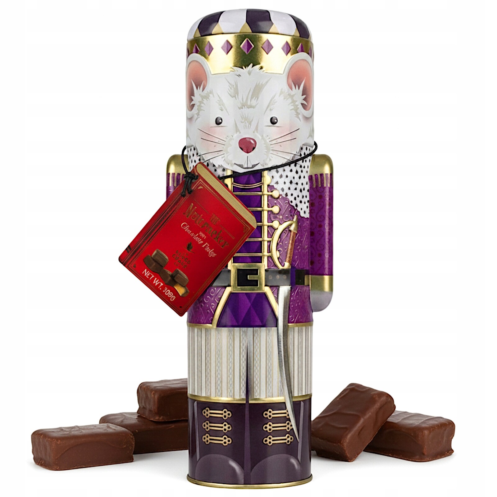 Bonbóny Krówki V Čokoládě Silver Crane Sladkost Jako Dárek Figurka Plechovka 300 g
