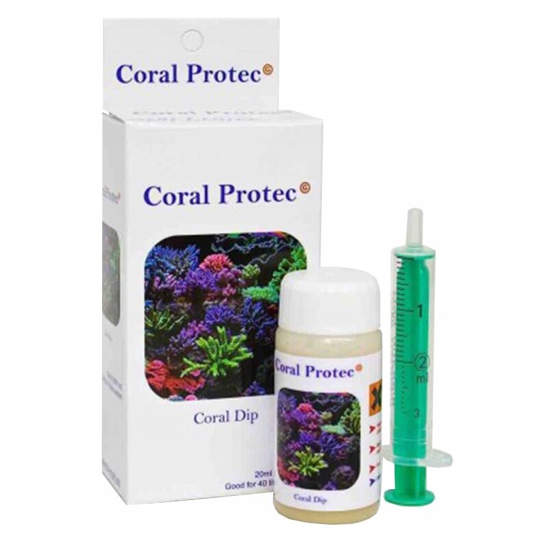 Coral Protec 20ML Dip Přípravek Do Koupele Korálů Odstraňuje Parazity A Čistí
