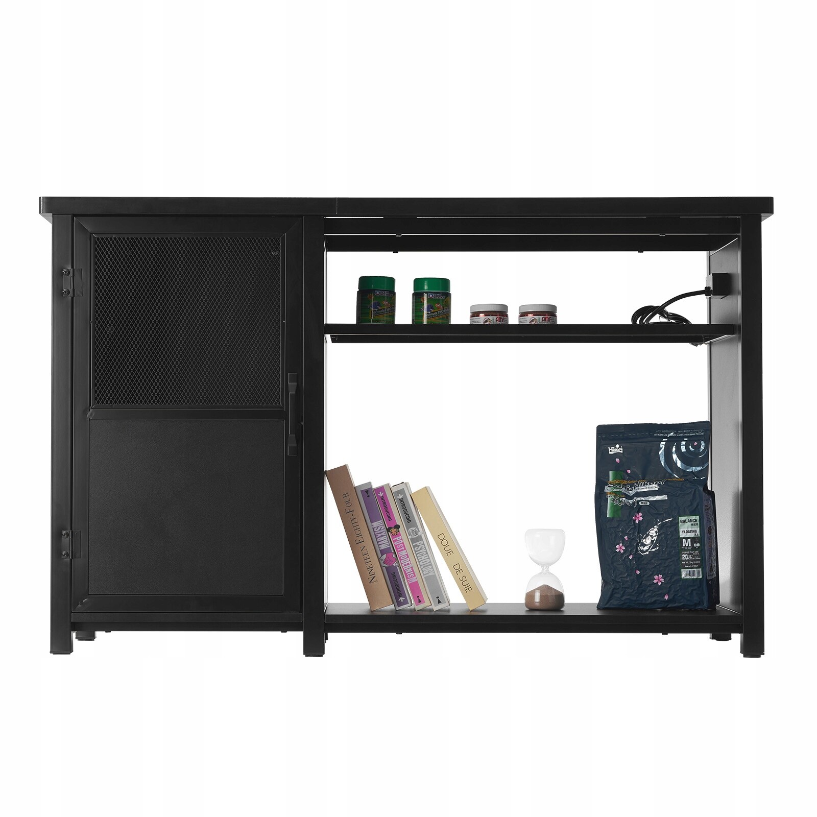 Stojan na akvárium 132x50x82 cm Nosnost 284 kg S úložnou skříňkou