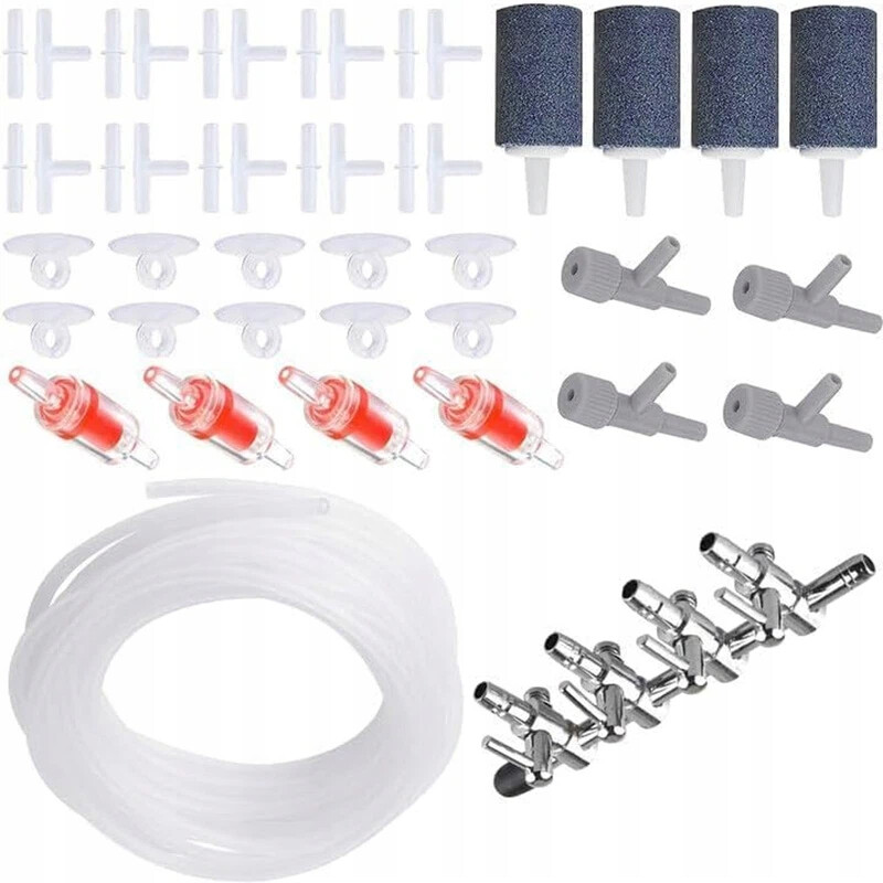 Sada Pro Rozvod Vzduchu 4-CESTNÝ Ventil 8 M Silikonové Hadice