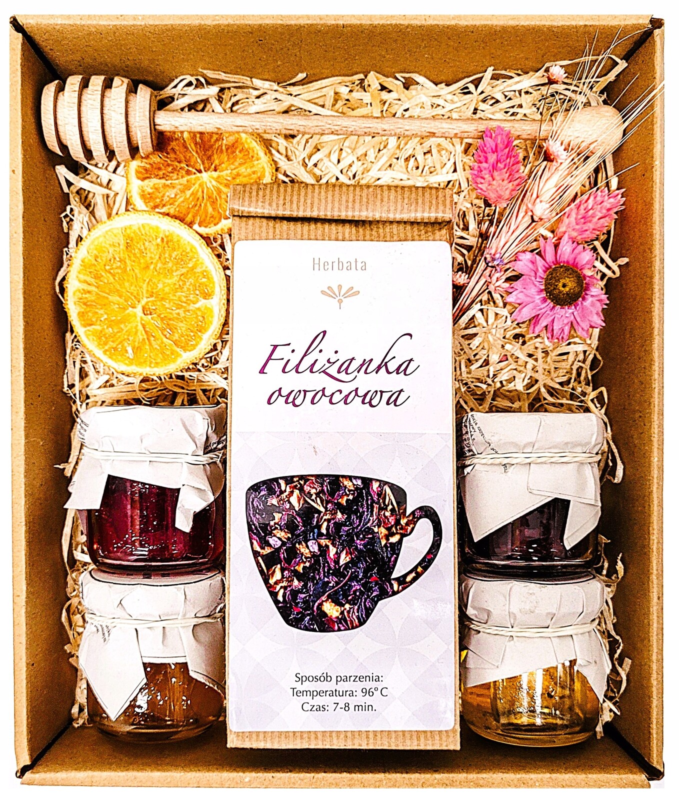 Dárkový Koš Dárek Květiny Čaj K Vánočním Narozeninám