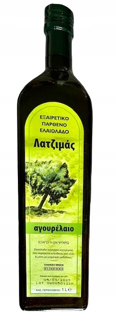 Řecký extra panenský olej Agourelio Early Harvest 1 l Latzimas Kréta 11.2025