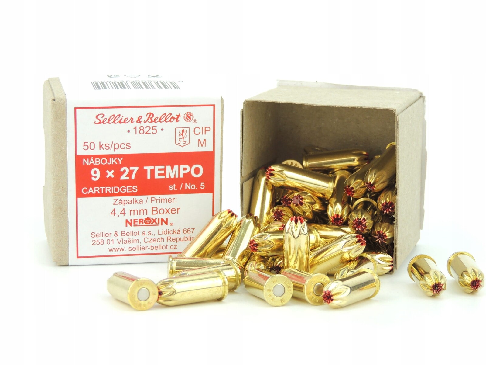 Náboje 9x27 mm (50 ks) zesílené