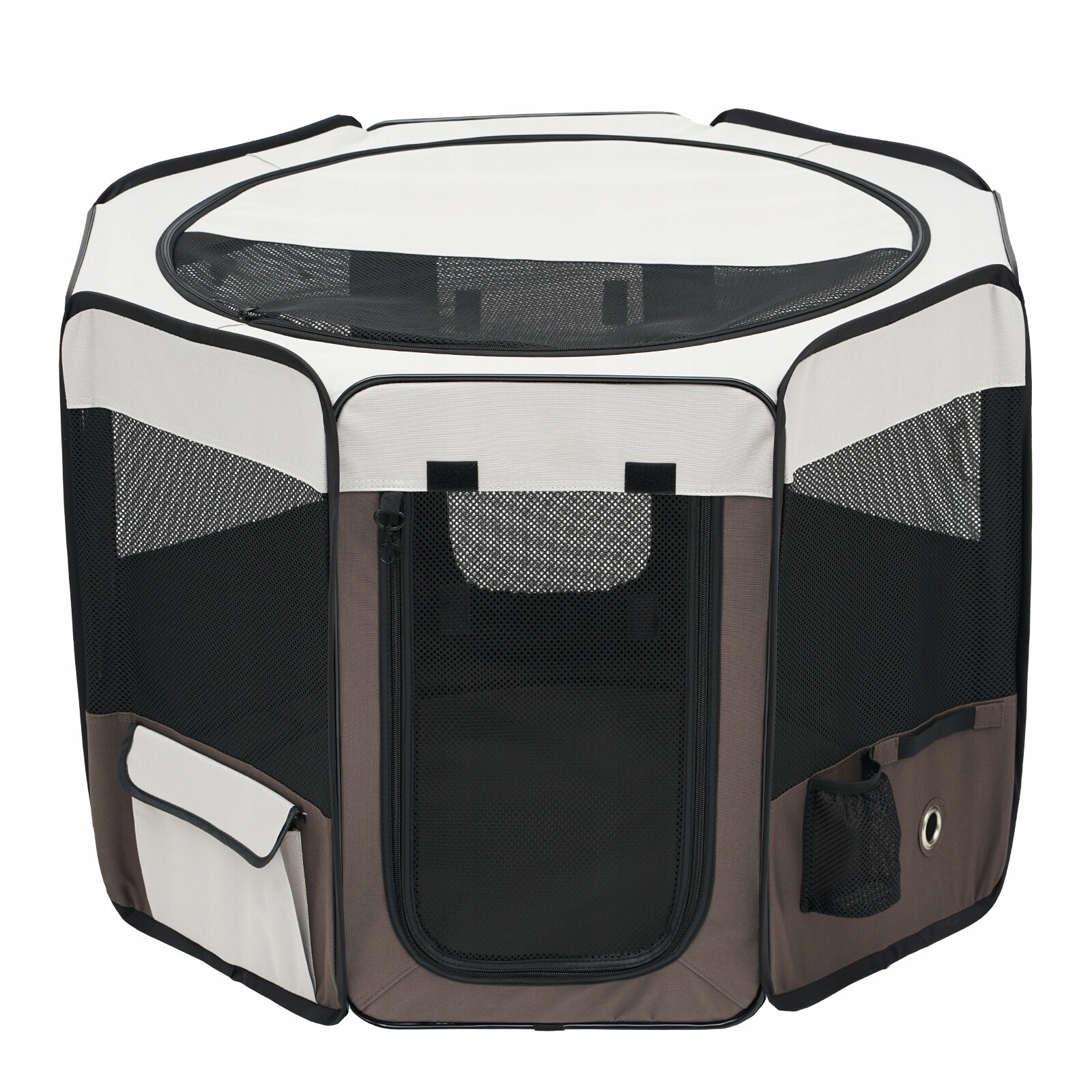 SucceBuy Kotec pro štěňata 914x914x584MM Osmiúhelník se skládací mísou