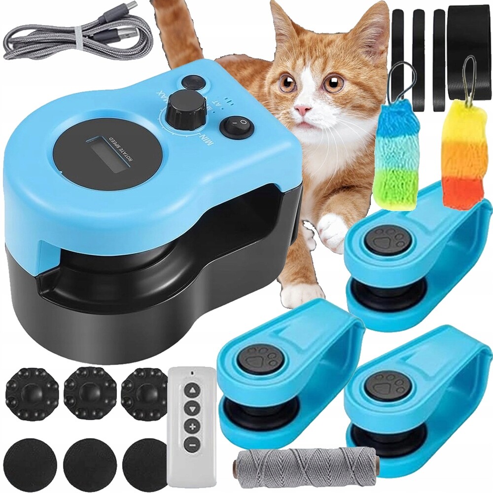 Lov Běžecký Pás Pro Kočky Interaktivní Hračka Regulace Rychlosti Zvuk