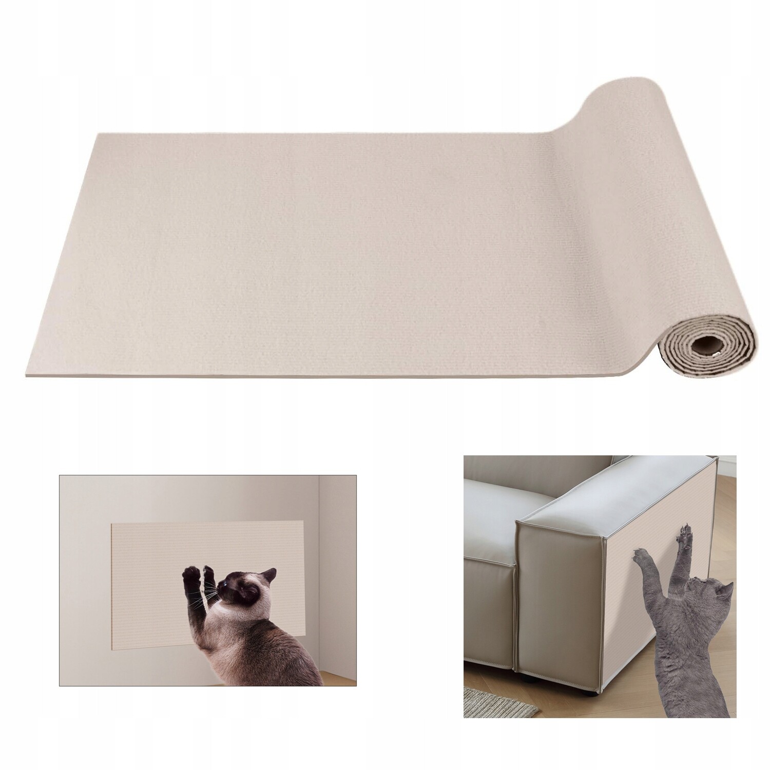 Scratcher Samolepicí podložka pro kočky 100x40 cm, k úpravě stříháním, koberec
