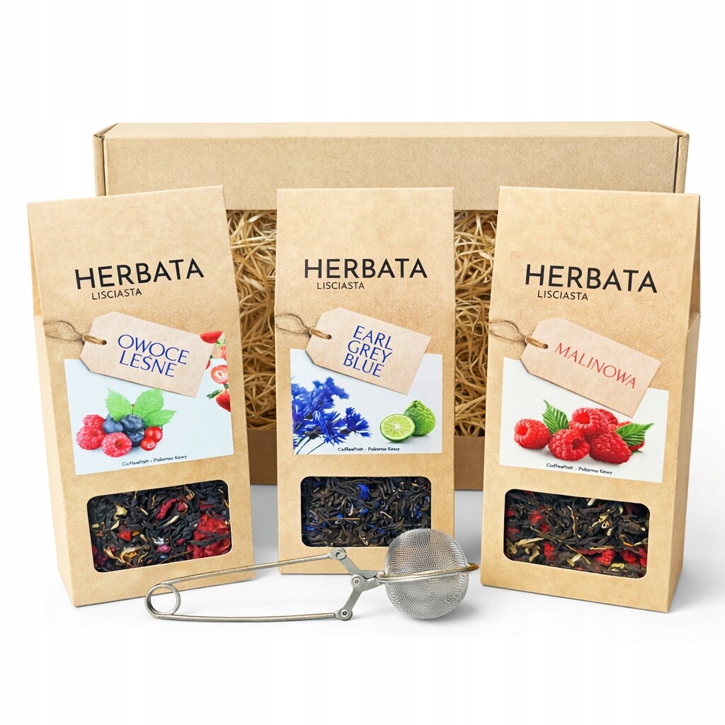 Dárková sada čajů koš na dárek čaje Premium 3x50g dárek