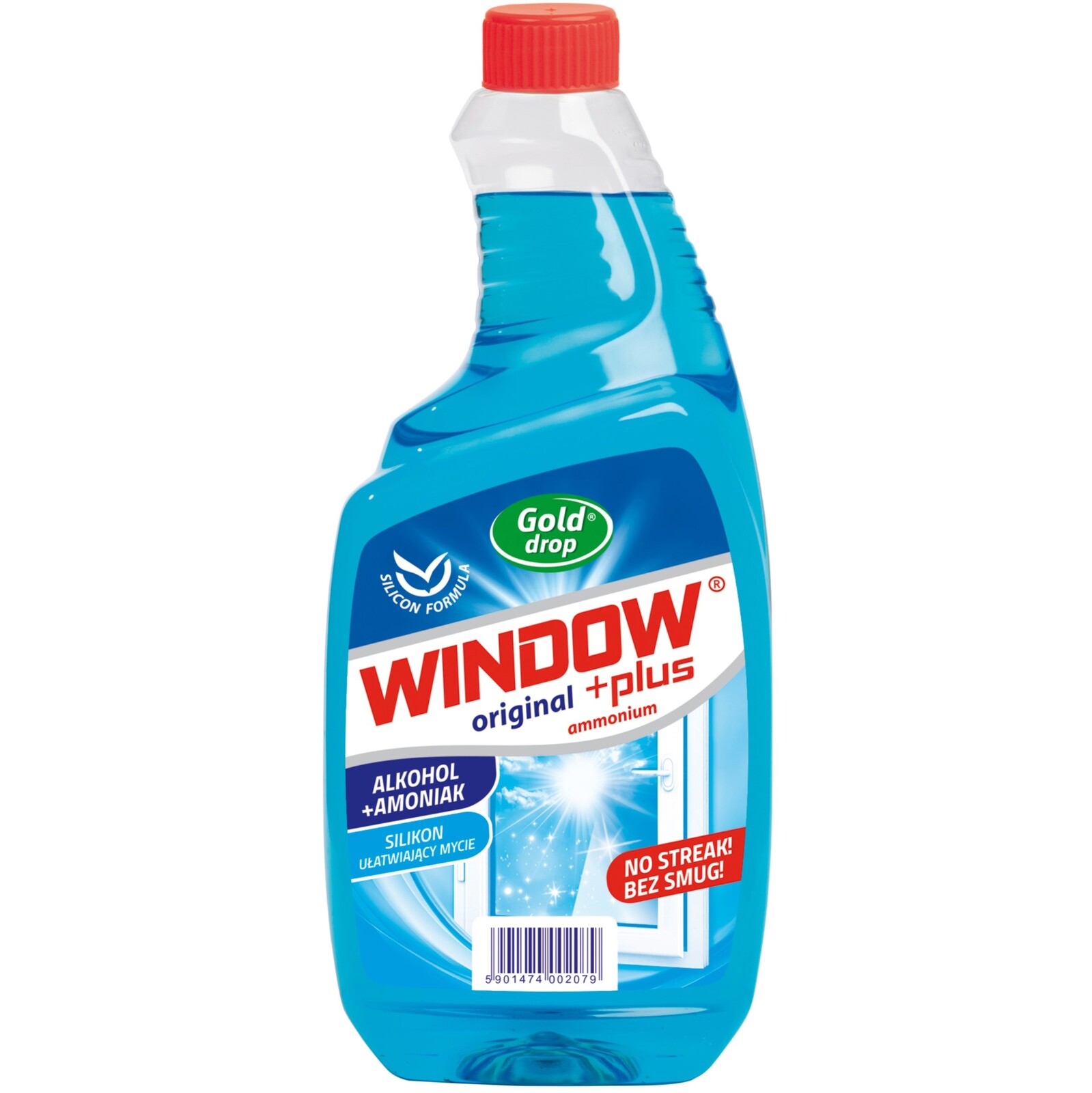 9X Window Tekutý přípravek na sklo Original Náhradní náplň 750ML