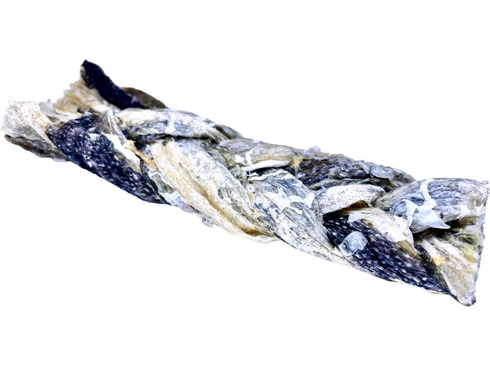 LK Baits Pet Luxusní rybí copánek z kůže tresky 1ks